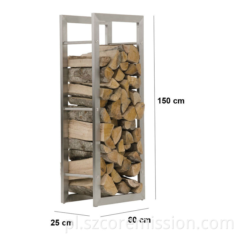 Detachable Indoor Metal Firewood Storage Rack